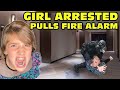 Girl Temper Tantrum Arrested After Pulling Fire Alarm At Hotel Original