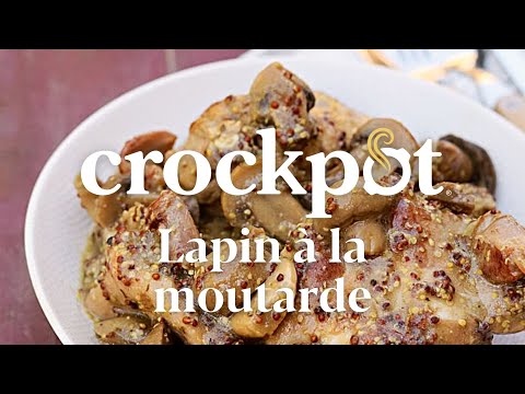 Recette Mijoteuse Crockpot® - Lapin à la moutarde #recette #mijoteuse #recipe #crockpot