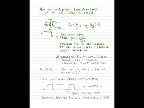 ECE 3110 - Lecture 6 - Part 1 - Active Load Circuits