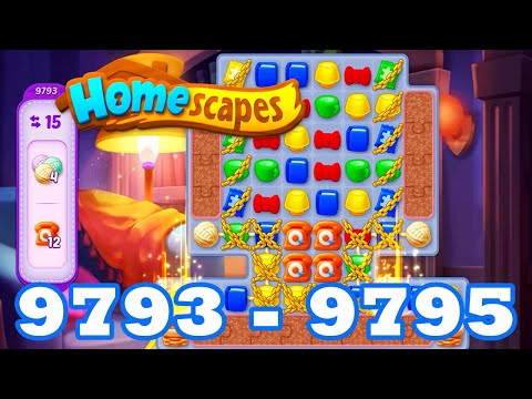 Homescapes Level 9793 - 9795 HD 3 - match puzzle game | Gameplay Walkthrough | android | 9794