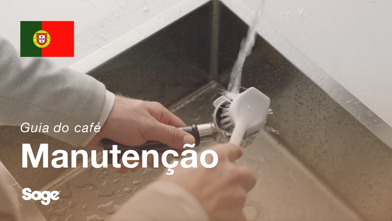 Como limpar o manípulo de café e o cesto do filtro