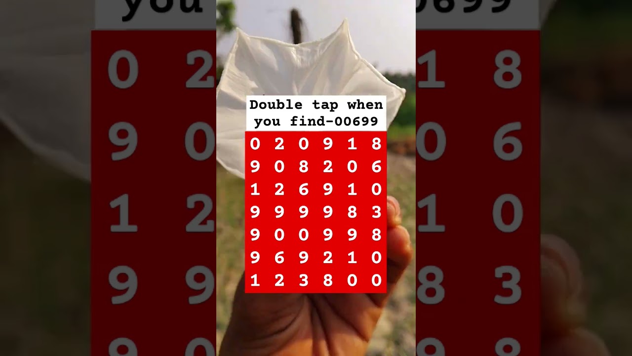 Double tap when you find-00699 #shorts #puzzlegame #mathstricks