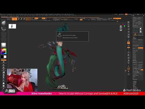 How to Sculpt Without Concept and Survive - Alina Ivanchenko - ZBrush 2022