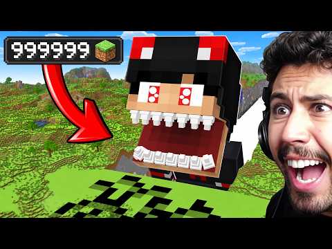 أكلت 1,000,000 مليون بلوك في قرية ماين كرافت !!؟