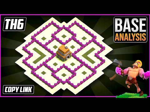 NEW BEST TH6 Hybrid/Trophy Base !! COC Town Hall 6 Hybrid Base Design Layout 2023 !! Clash of Clans