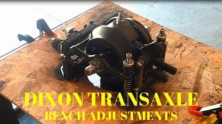 Dixon Transaxle Bench Adjustment