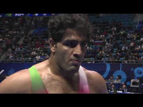 Qual. GR - 130 kg: A. GHASEMIMONJE (IRI) v. S. DAVID (CZE)