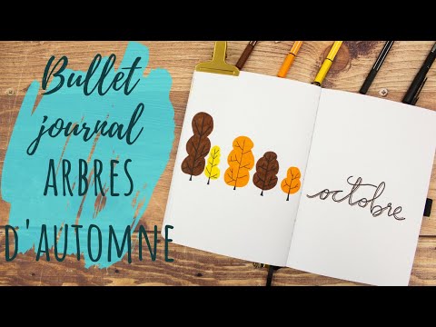 BULLET JOURNAL | Bullet journal arbres d'automne