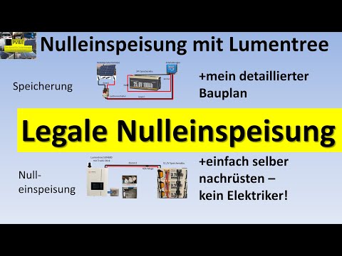 Legale #Nulleinspeisung mit #Lumentree SUN 600 #Balkonkraftwerk #pvspeicher #LiFePO4