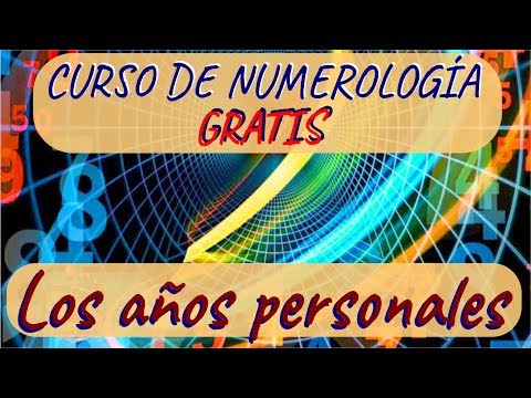 Curso de NUMEROLOGIA GRATIS - Los AÑOS PERSONALES