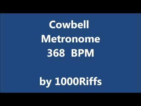 Cowbell Metonome 368 BPM - Beats Per Minute