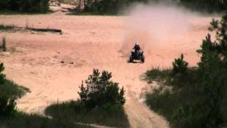 preview picture of video 'Heather skims 400' at sand hill atv'