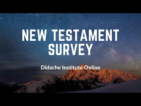 02 New Testament Survey: The Gospels