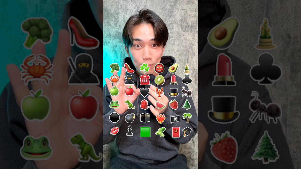 当たったらいい事あるかも🥑🍎🐸 #絵文字遊び #マジック #マジシャン #佐々木俊一 #心を読みます