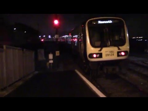 IE 29000 Class 29104 Leaving Dun Laoghaire with 7 Horns and sound Driver