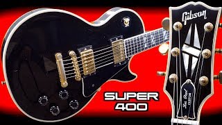 Video thumbnail for The Super 400 | 1991 Gibson Les Paul Super 400 Custom Shop Edition Black Review + Demo by The Trogly's Guitar Show