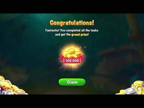 @Fishdom Win Strikes Level 9651 - 9653. Completed all the tasks and got the grand prize! 🪙