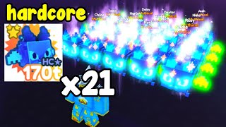 Got Full Team Of Hardcore Dark Matter Pixel Demon! - Pet Simulator X