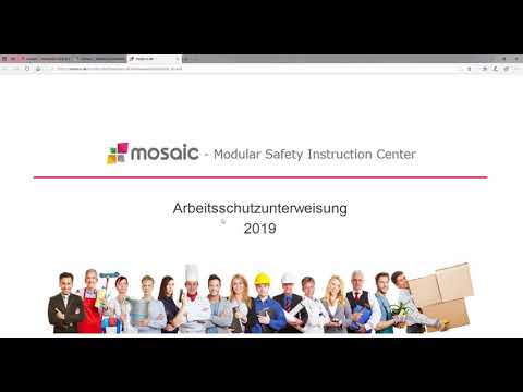 Arbeitsschutz Unterweisung online mit mosaic von Copendia