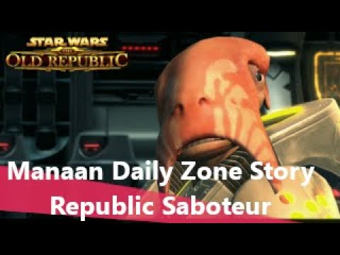 SWTOR Manaan Daily Zone Story - Republic Saboteur options