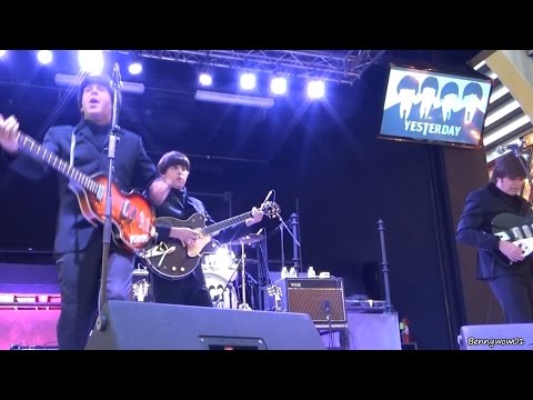 Beatles Tribute Band Yesterday Preforming  All My Loving On Fremont Street Las Vegas