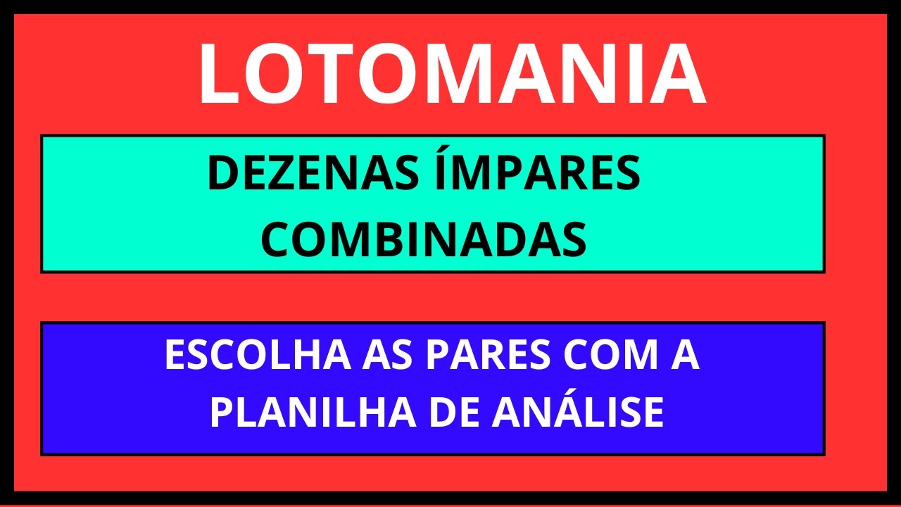 🟠 Lotomania - Números Ímpares Combinados