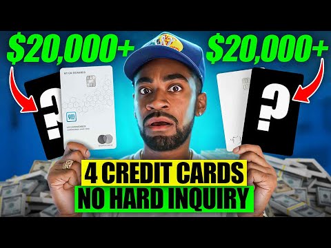 HOW TO GET 4 CREDIT CARDS WITH NO HARD INQUIRY (SOFT PULL ONLY)