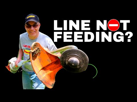 Trimmer Line Stuck and Wont Feed | How To Fix It