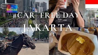 【ジャカルタVlog #5 】カーフリーデー（CFD）2026／ジャカルタの日曜日の朝の過ごし方🥞☕️