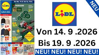 LIDL Prospekt Werbung 14.09.2026 bis 19.09.2026 | Einkaufen DE