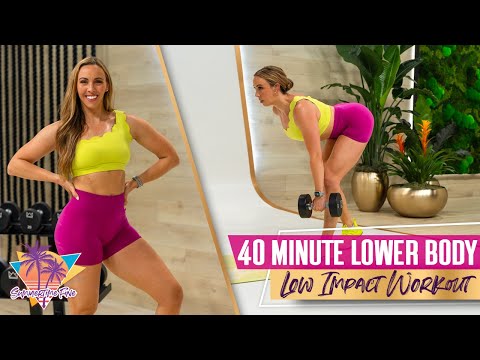 40 Minute Toned Legs and Glutes Dumbbell Workout [Low Impact/MINIMAL EQUIPMENT] | STF Day 3