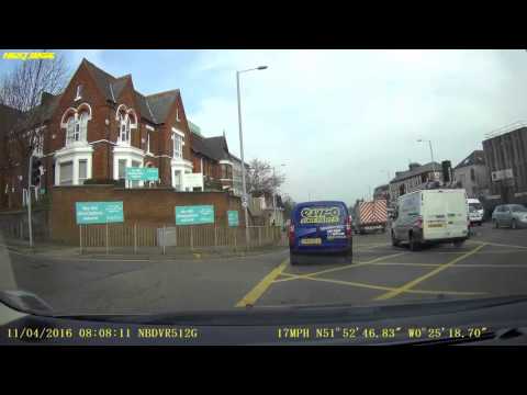 Driving in Luton, Bedfordshire, UK 11th 