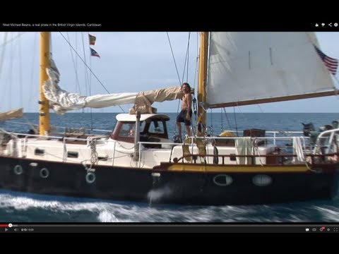Meet Michael Beans, a real pirate in the British Virgin Islands, Caribbean