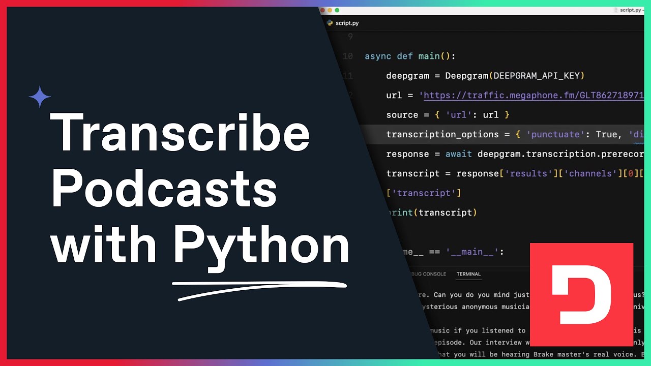 Create Readable Transcripts for Your Podcast with Python