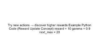 Reward in Reinforcement Learning Explained | AI Learning Signal