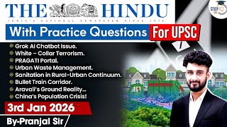 The Hindu Analysis | 3rd January 2026 | The Hindu News Paper Today With Practice Questions