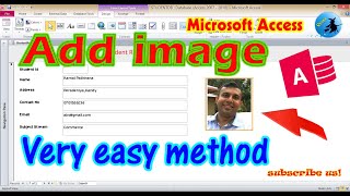 ms access add image to form  How do I add a pictur