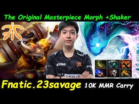 The Original Masterpiece Morphling + Earthshaker Combo Fnatic.23savage 10K MMR Carry Dota 2