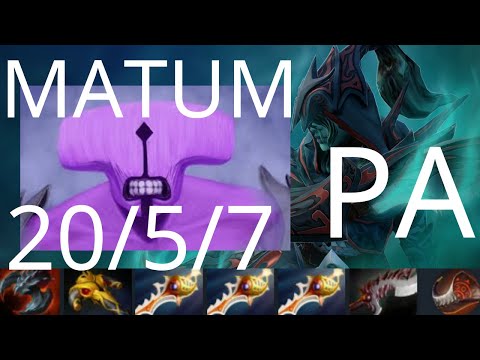 MATUMBAMAN Phantom Assassin vs Faceless Void - hi, Mirana - Secret vs [A] g2 - EPIC League dota2