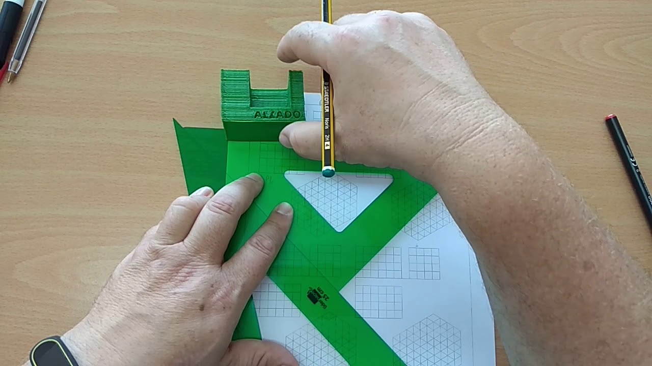 Dibujo técnico: Alzado planta y perfil de una pieza