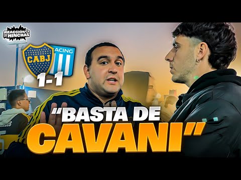 Reaction with the fans / Boca 1-1 Racing