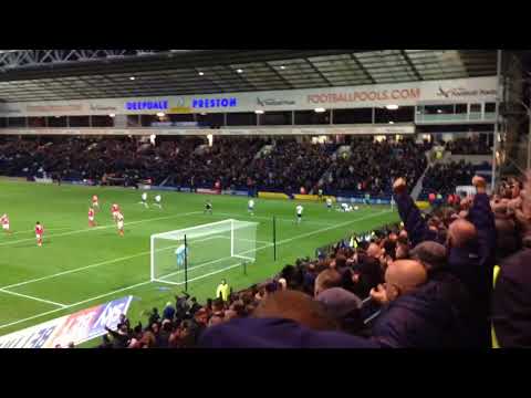 Paul Huntington goal Preston North End 1-1 Nottingham Forest