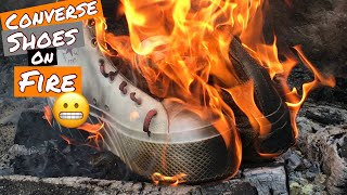Burning Converse Chuck Taylor All Star