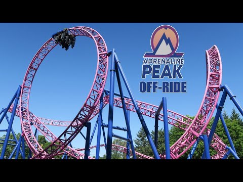 Off-ride footage of a Adrenaline Peak train