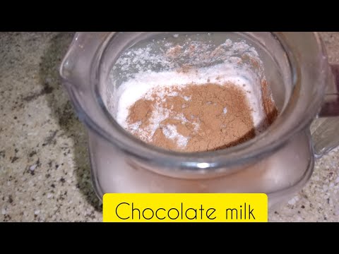 How to make chocolate milk without chocolate 3 ingredients only( Halima Food)