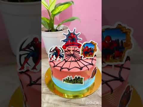 Spiderman cake design @bhuvana baket