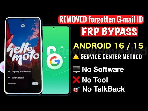 2026 Motorola Gmail Google FRP Bypass cost 0% | How to remove FRP Bypass Motorola Mobile