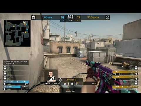 CS:GO - Valiance 2v5 G2 in OT on map 3