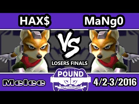 Pound 2016 - Hax (Fox) Vs. Mango (Fox) - Losers Finals - SSBM