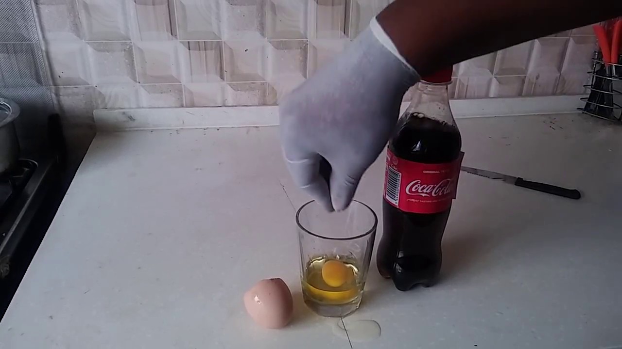 See what happens when you mix coca cola with Egg